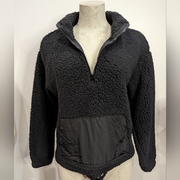 RD style, saks on 5th lightweight popover, sharpa pullover black Sz S - Picture 10 of 12